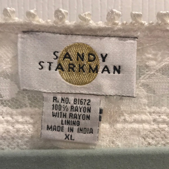 Cream & lace button up sweater by Sandv Starkman - Picture 3 of 5